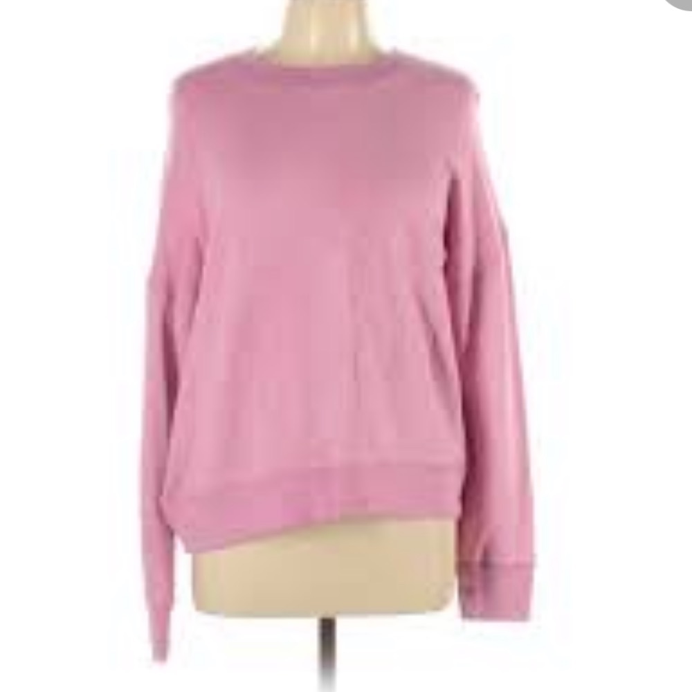 Madewell Pink Crewneck Sweatshirt